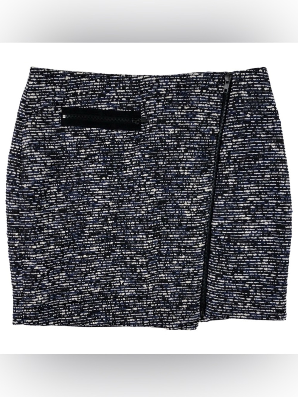 Forever 21 Black and Blue Tweed Skirt